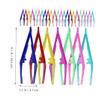 BATHVEVE 30Pcs Eyebrow Tweezers Durable Plastic Eyebrow Trimming Tools for Women and Men Brow Shaping Kit for Makeup and Grooming view 4