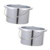 CIMAXIC 2Pcs Aluminum Wax Melting Bowl for Hair Removal Wax Heater Inner Pot Non-Stick Warmer Accessory Suitable for Home Use view 1
