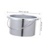 CIMAXIC 2Pcs Aluminum Wax Melting Bowl for Hair Removal Wax Heater Inner Pot Non-Stick Warmer Accessory Suitable for Home Use view 2
