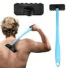 LUSTRA FASHION Men Manual Back Hair Shaver, Blade Trimmer Do-it-yourself Whole Body Leg Back hair Saver Long Handle Big Blade Hair Removal Razor Split Handle Razor with Ergonomic Grip DIY Shave view 1