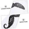 OATIPHO 30Pcs Beard Protective Stickers for Hair Removal Nose Hair Waxing Stickers Safe for Sensitive Beard Styling Gentle and Depilation view 2