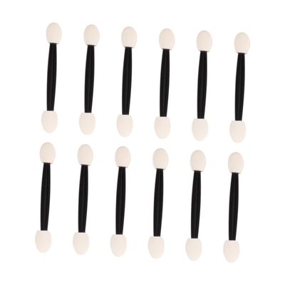 CALLARON 24Pcs Disposable Makeup Eyeshadow Brushes Dual Sided Applicators with Skin Friendly Sponge Tips for Eyeshadow Eyebrow and Face Glitter Applications