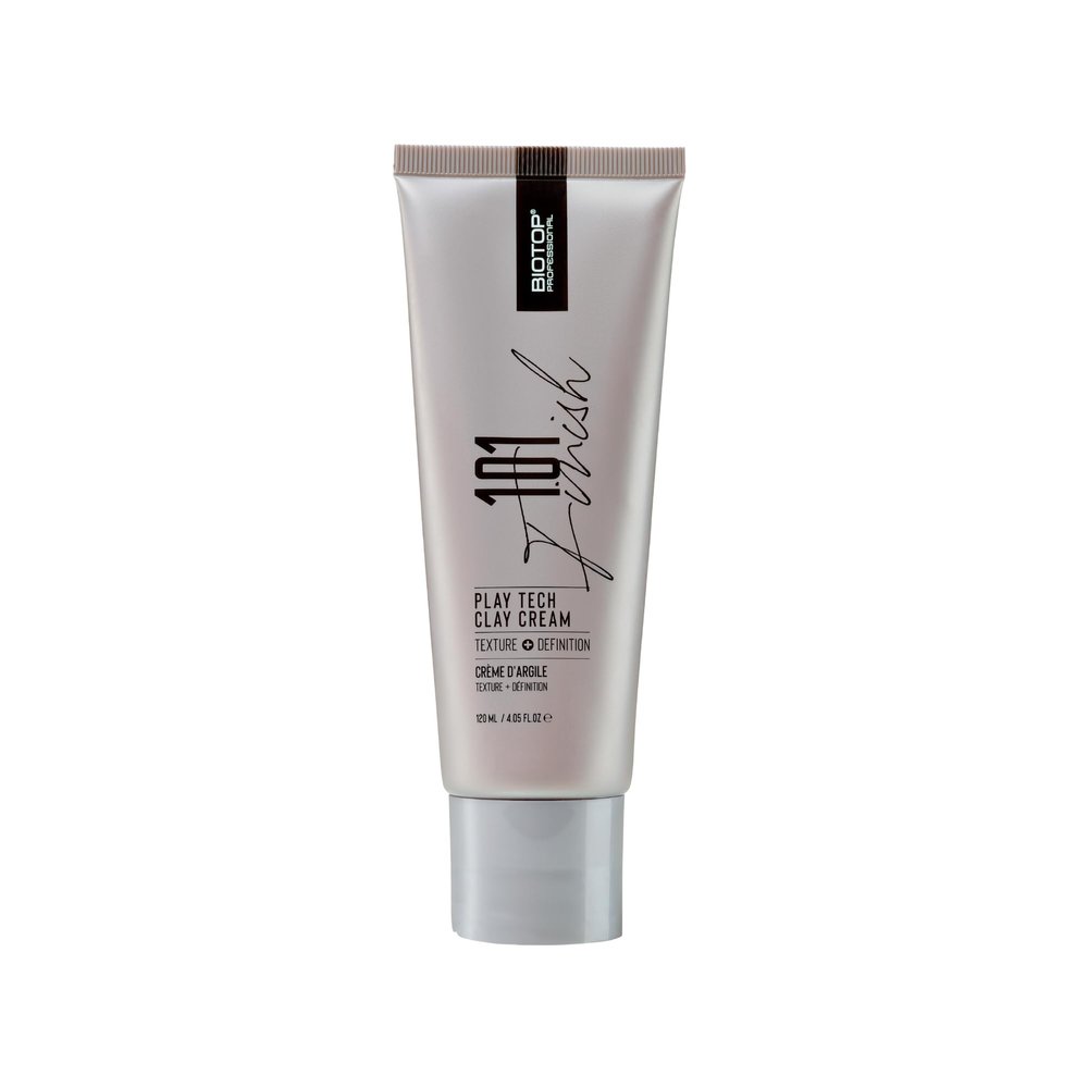 Biotop Professional 101 Play Tech Hair Clay Cream - Styling Cream with Semi-Matte Finish - Creates Moldable Texture with Medium-Firm Hold - Non-Sticky, Frizz Control Hair Care Products (4.05 oz)