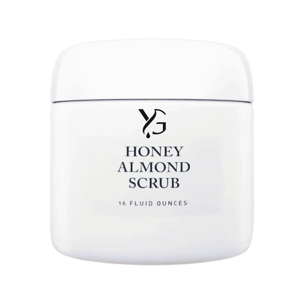 Honey Almond Facial Scrub, Exfoliating & Moisturizing, Face & Neck, Cream Paste, Combination to Oily Skin, Honey & Oat Flour, 3.3 oz
