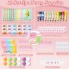 130PCS Spa Party Supplies for Girl, Spa Day Favors Essentials Include Face Masks Skincare, Games, Lip Balm, Under Eye Patches, Foot Bath Bomb, Birthday Sleepover Supplies Party Kit for Women Gift Set view 2