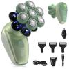 3-in-1 Groomer Shaver for Men, Bald Head Shaver & Beard Trimmer, Mens Electric Shavers Wet/Dry IPX7 Waterproof, 120-Min USB Rechargeable Razor for Face & Body, Ideal Grooming Gift Set for Men view 1