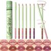 Pudaier 6 Color Lip Liner Set - Matte Purple Lip Liners With Storage Bucket, Creamy Smooth & High Pigmented Nude Plum Lip Liner Pencils, Waterproof Lipliners for Defining & Filling Lips | Set 01 view 1