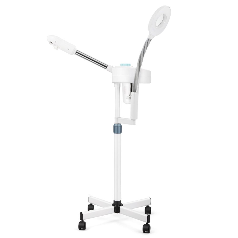 Artist hand Facial Steamer Professional 2 in 1 Hot Face Steamer with 5X LED Magnifying Lamp, Esthetician Face Steamer for Facial Deep Cleansing, Fast Heat Moisturizing for Beauty Salon Spa Home Use