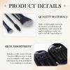 10 Pcs Mini Portable Makeup Brush Set Complete Travel Cosmetic Brushes Kit with Pouch for Blush Powder Eyeshadow Perfect for Women and Girls(Black) view 3