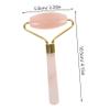 HAKIDZEL Rose Quartz Facial Roller Massager 1 Piece Handheld Skin Massage Tool for Women Natural Crystal Massage Anti-Aging Face Care view 2