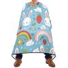 Barber Cape Salon Cape Hairdressing Apron Haircutting Waterproof Cute Rabbit Carrot for Adults Clients with designs Adjustable Neck Closure view 2