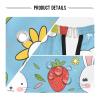 Barber Cape Salon Cape Hairdressing Apron Haircutting Waterproof Cute Rabbit Carrot for Adults Clients with designs Adjustable Neck Closure view 4