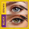 Volumizing & Lengthening Mascara - Waterproof, Smudge-Proof, Buildable Formula for Clump-Free Lashes - Adds Natural Volume & Length - Sweatproof, Long-Lasting, Curling - Easy to Apply (Brown) view 2