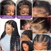 13x4 HD Lace Frontal - New Upgrade Pre Plucked Water Wave Invisible SKINLIKE Lace Human Hair Closure, Invisible Real HD Lace, Natural Hairline Lace Frontal Only 22inch view 2