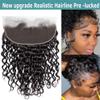 13x4 HD Lace Frontal - New Upgrade Pre Plucked Water Wave Invisible SKINLIKE Lace Human Hair Closure, Invisible Real HD Lace, Natural Hairline Lace Frontal Only 22inch view 4