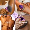 Blend & Blur Ultra Large Body Makeup Brush For Self Tanner, 5.11inch Wide-headed Kabuki Brush, Leg Makeup &Bronzer Self Tan Applicator Provides Effortless Pretty Finish, Blending Applicator- Purple view 3