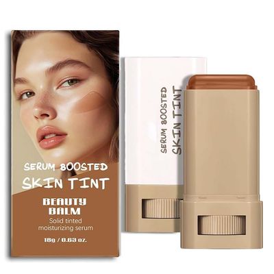 Beauty Balm Serum Boosted Skin Tint-A 3-in-1combining Foundation Stick, Lightweight solid Tinted Moisturizing Serum Contour Foundation Face for WomenBuildable Medium-to-Full Coverage(#03)