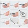 Duals Ended Cuticle Remover Cuticle Pusher Stainless Steel Cuticle Care Tool For Home Salon Use Nails Polishs Remover Dotting Pen view 2