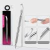 Duals Ended Cuticle Remover Cuticle Pusher Stainless Steel Cuticle Care Tool For Home Salon Use Nails Polishs Remover Dotting Pen view 4