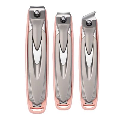 3 Pcs/Set Stainless Steel Toenail Cutter Nails Cutter Set Angled Head Head Fingernail Cutter Nails Cutter Set