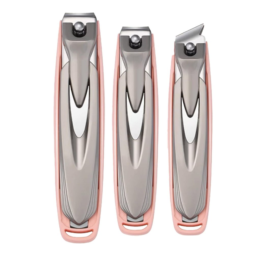 3 Pcs/Set Stainless Steel Toenail Cutter Nails Cutter Set Angled Head Head Fingernail Cutter Nails Cutter Set
