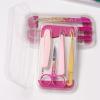 3 Pcs Nails Art Tweezers Metal Sticker Tweezers Straight Tip Curved Tweezers Eyelash Extension Tweezers For Nails view 3