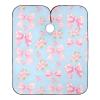 Barber Cape Salon Cape Hairdressing Apron Haircutting Waterproof Bow Tie Blue for Adults Clients with designs Adjustable Neck Closure view 1