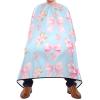 Barber Cape Salon Cape Hairdressing Apron Haircutting Waterproof Bow Tie Blue for Adults Clients with designs Adjustable Neck Closure view 2