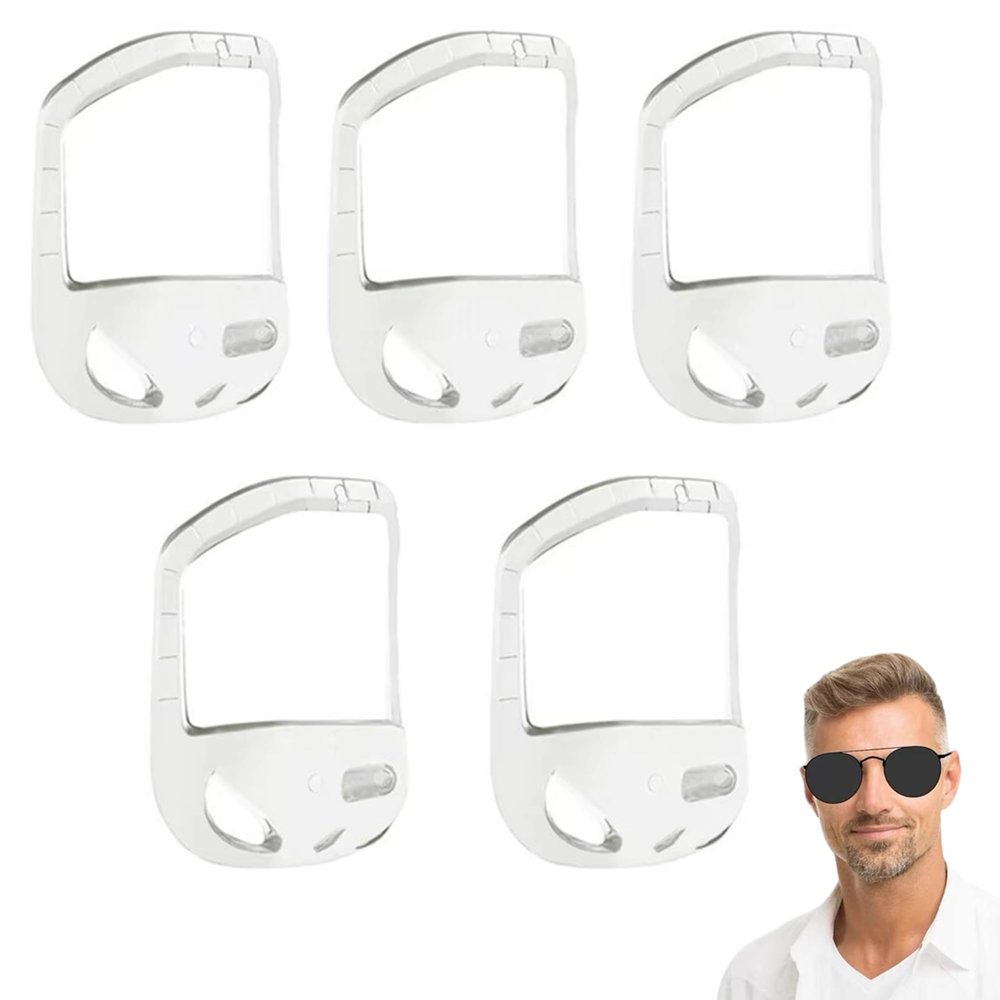 Beard Shaping Tool Set: 5 Size Goatee Shaper for Men, Goatee Shaving Template & Beard Guide Shaper, Mustache Grooming Kit Face Hair Styling Template for Precise Trimming