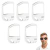 Beard Shaping Tool Set: 5 Size Goatee Shaper for Men, Goatee Shaving Template & Beard Guide Shaper, Mustache Grooming Kit Face Hair Styling Template for Precise Trimming view 1