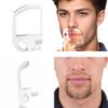 Beard Shaping Tool Set: 5 Size Goatee Shaper for Men, Goatee Shaving Template & Beard Guide Shaper, Mustache Grooming Kit Face Hair Styling Template for Precise Trimming view 3