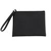 Xinjoduz Wristlet Pouch 7.4" 5.9" Black Mini Makeup Pouch for Purse Small Leather Makeup Bag Mini Cosmetic Zipper Little Wristlet Travel Purse for Women Lipstick Car Change Coin Organizer (Black) view 1