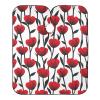 Barber Cape Salon Cape Hairdressing Apron Haircutting Waterproof Red Tulips White for Adults Clients with designs Adjustable Neck Closure view 1
