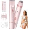 Fanovae Bikini Trimmer for Women  Gentle Electric Razor for Sensitive Areas, Waterproof USB-C Rechargeable Shaver for Body & Face, Stocking Stuffers Holiday Gift Petal Pink view 1