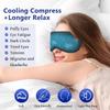 Cooling Eye Mask for Sleeping Migraine Headache Relief Mask Gel Cold Compress Eye Face Ice Pack for Eyestrain Dark Circles and Puffiness Relaxation Gifts for Women Men Silk Reusable-2 Pack view 2