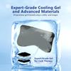 Cooling Eye Mask for Sleeping Migraine Headache Relief Mask Gel Cold Compress Eye Face Ice Pack for Eyestrain Dark Circles and Puffiness Relaxation Gifts for Women Men Silk Reusable-2 Pack view 3