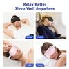 Cooling Eye Mask for Sleeping Migraine Headache Relief Mask Gel Cold Compress Eye Face Ice Pack for Eyestrain Dark Circles and Puffiness Relaxation Gifts for Women Men Silk Reusable-2 Pack view 4