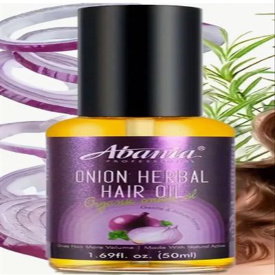 Avania Onion Herbal Hair Oil, Organic, 1.69 fl. oz., Natural Volume Enhancement, 50ml