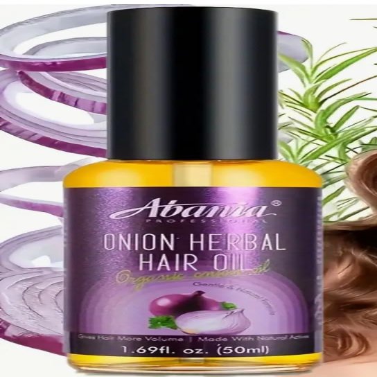 Avania Onion Herbal Hair Oil, Organic, 1.69 fl. oz., Natural Volume Enhancement, 50ml