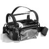 2025 New Makeup Artist Travel Bag Transparent Waterproof Cosmetics Storage Bag with Adjustable Strap and Divider view 1