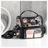 2025 New Makeup Artist Travel Bag Transparent Waterproof Cosmetics Storage Bag with Adjustable Strap and Divider view 4