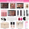 All in One Makeup Kit for Women Full Kit, Makeup Gift Sets for Women Teens Girls, Makeup Essential Bundle Includes Eyeshadow Palette Foundation Eyeliner Contour Stick Lip Gloss Cosmetic Brush Set view 2