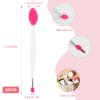 20 PCS Lip Scrub Brushes, Silicone Lips Scrubber Exfoliator, Double-Sided Oval Pore Scrubber, 2-in-1 Silicone Lips Scrub Tool for Smoother and Fuller Lip Appearance - 5 Colors view 2