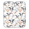 Barber Cape Salon Cape Hairdressing Apron Haircutting Waterproof Cows Head Watercolor for Adults Clients with designs Adjustable Neck Closure view 1