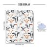 Barber Cape Salon Cape Hairdressing Apron Haircutting Waterproof Cows Head Watercolor for Adults Clients with designs Adjustable Neck Closure view 3