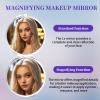 24 Pcs Sublimation Blanks Small Compact Mirror 4 Shapes Double Sided Cosmetic Mirror Metal Pocket Makeup Mirror Heat Transfer Cosmetic Mirror Folding Handheld Compact Mirror for Women Travel Home view 3