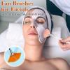 60 Pieces Fan Brushes, Soft Fan Brushes for Facials, Facial Applicator Brush for Women Girls, Facial Brush Esthetician for Mud Clay Mask, Makeup view 4