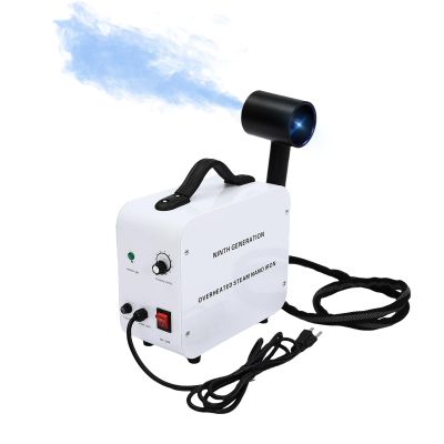 1300W Nano Hair Steamer,110V Multifunctional Hairs Salon Steamer Spray Gun with 11.83OZ Water Tank,Negative Ion Blue Light Vertical Nano Hairs Steamer Machine with Adjustable 1-10 Levels