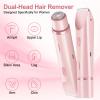 2025 New Bikini Trimmer for Women, 2 in 1 Dual Head Body Bikini Shaver, Ultra Low Silent, Painless & Cordless Hair Removal for Body , IPX7 Waterproof & Easy Cleaning for Shower & Travel (Pink) view 2