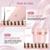 2025 New Bikini Trimmer for Women, 2 in 1 Dual Head Body Bikini Shaver, Ultra Low Silent, Painless & Cordless Hair Removal for Body , IPX7 Waterproof & Easy Cleaning for Shower & Travel (Pink) view 4